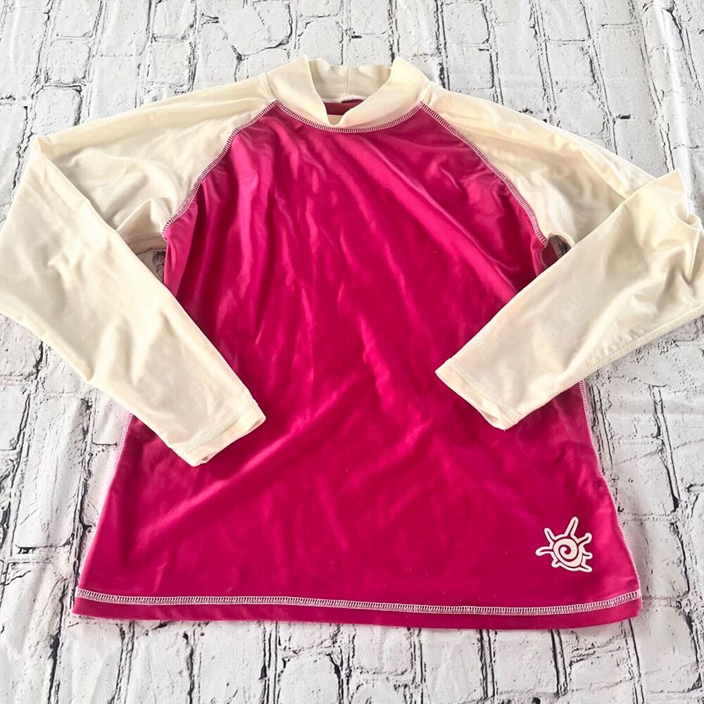 UV Skinz Long Sleeve UPF 50+ Sun Protection Rash Guard Womens S Pink Mock Neck - Picture 1 of 4
